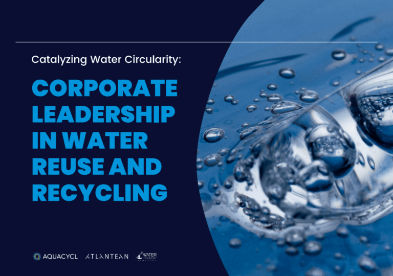 Catalyzing Water Circularity: Corporate Leadership in Water Use and Recycling