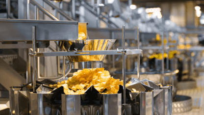 Snack foods manufacturing process water