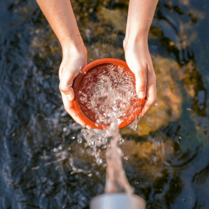 Gathering clean water in a global water crisis where there is no water to waste