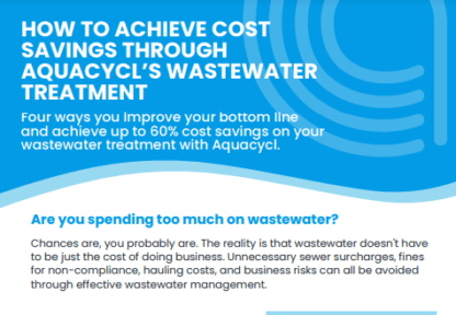 Cost Saving's with Aquacycl