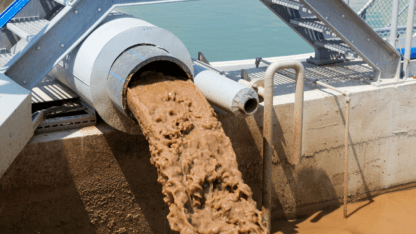 wastewater sludge produced at a facility with no sludge removal