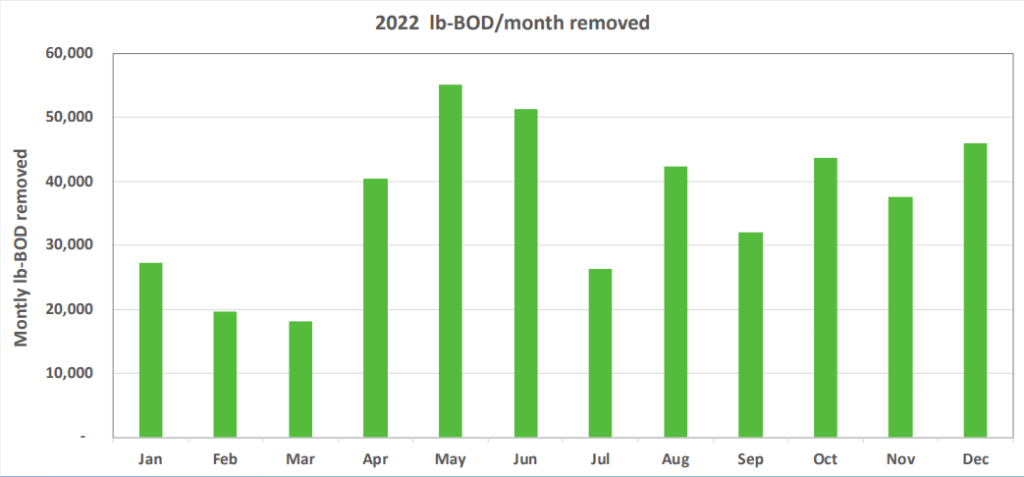 BOD reduction for beverage bottling facility