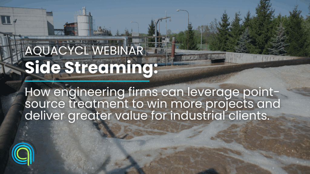 Side streaming Aquacycl Webinar point source treatment
