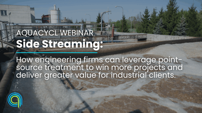 Side streaming Aquacycl Webinar point source treatment